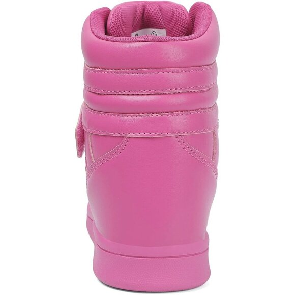 🆕Pink Women's Hidden Wedge High Top Sneakers 5.5cm Platform Bootie Casual Shoes - Picture 4 of 6